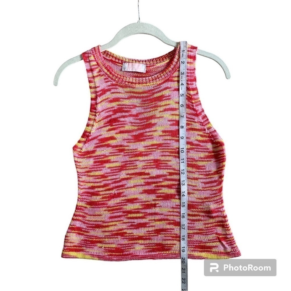 *3/20* C+D+M Sleeveless Multicolor Knit Top - Picture 6 of 7